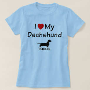 T-shirt J'Aime Mon Chien Dachshund