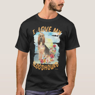 T-shirt J'aime mon chien de sang