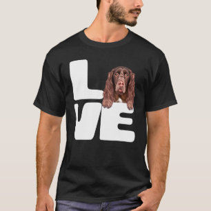 T-shirt J'Aime Mon Chien Espagnol De Champ