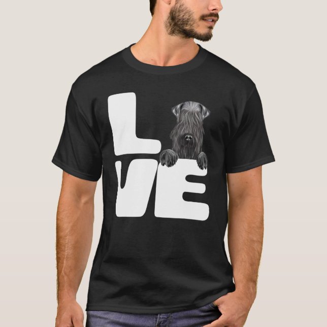 T-shirt J'Aime Mon Chien Kerry Blue Terrier (Devant)