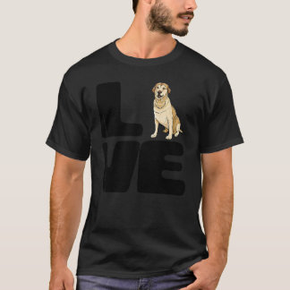 T-shirt J'aime mon chien Labrador Retriever