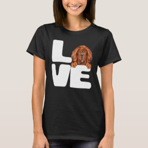 T-shirt J'aime mon chien Mastiff Tibétain