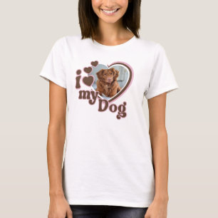 T-shirt J'Aime Mon Chien Personnalisé