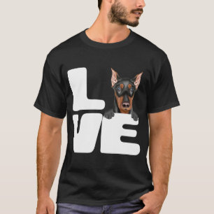 T-shirt J'Aime Mon Chien Pinscher Allemand