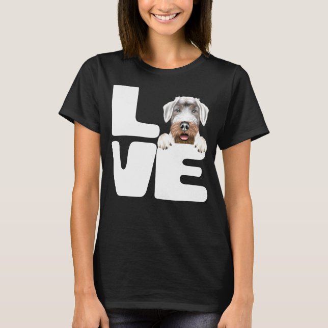 T-shirt J'aime mon chien Sealyham Terrier (Devant)