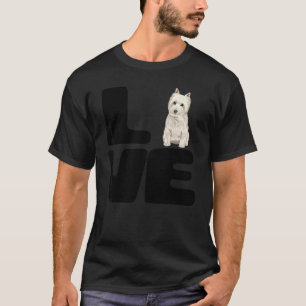 T-shirt J'aime mon chien West Highland White Terrier