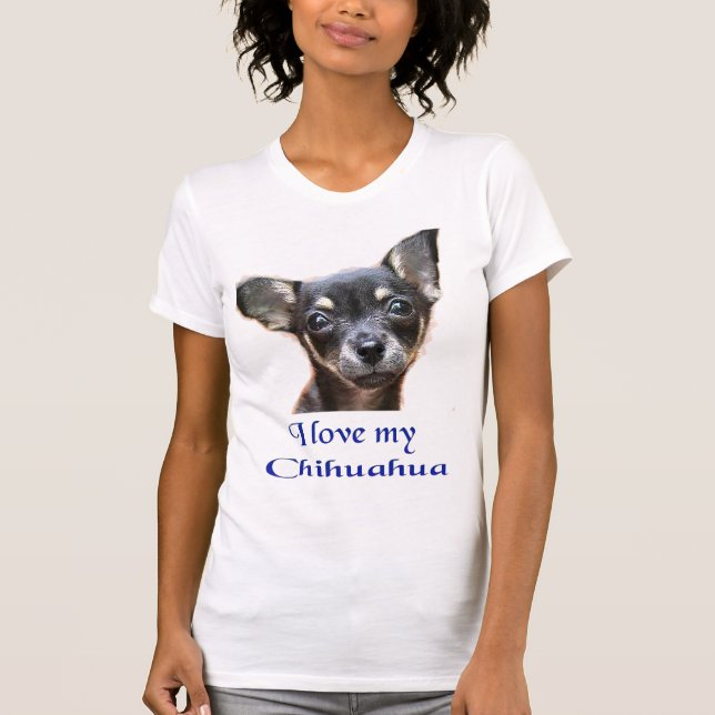 T-shirt J'aime mon Chihuahua (Devant)