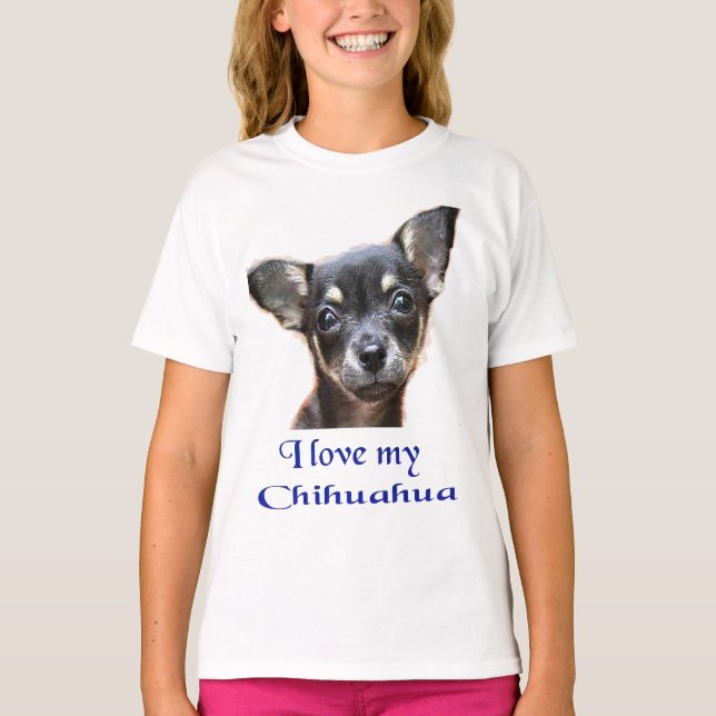 T-shirt J'aime mon Chihuahua (Devant)