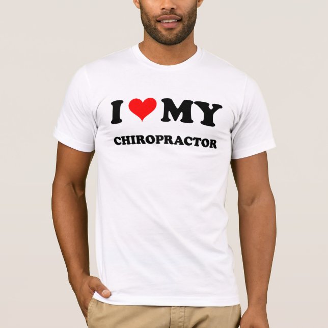 T-shirt J'aime mon chiroprakteur (Devant)