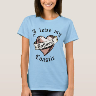 T-SHIRT J'AIME MON COASTIE TATOUÉ