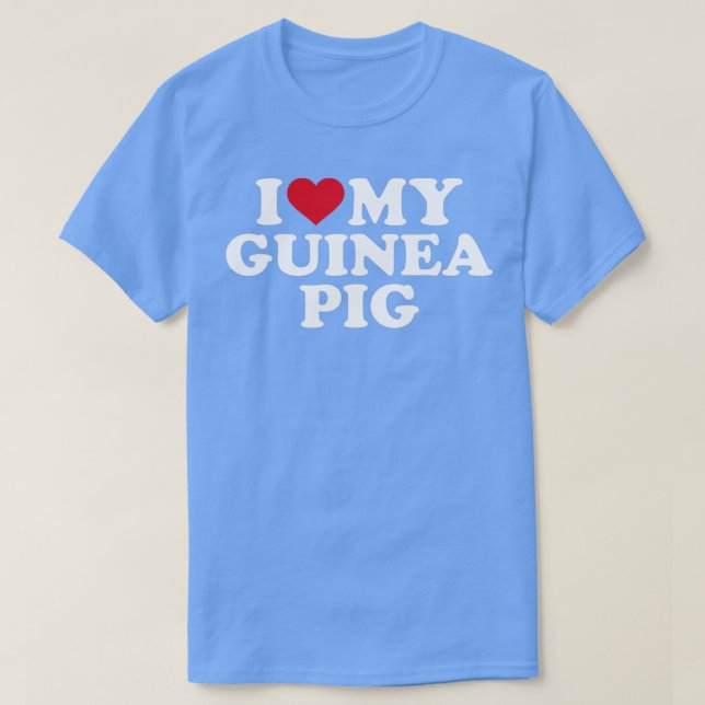 T-shirt J'aime mon cobaye (Design devant)