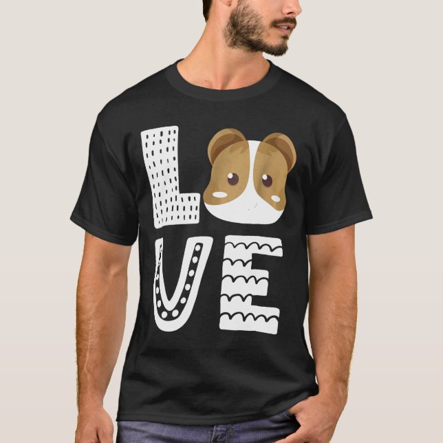 T-shirt J'Aime Mon Cochon De Guinée (Devant)