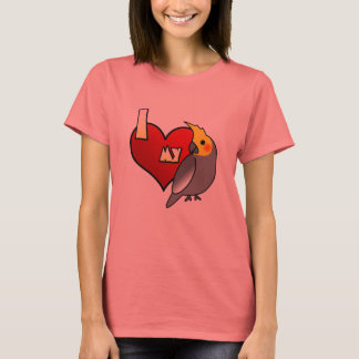T-shirt J'aime mon Cockatiel
