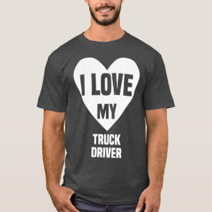 T-shirt J'Aime Mon Conducteur De Camion 8