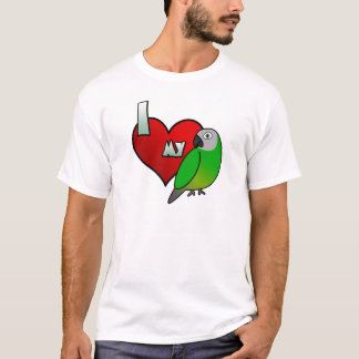 T-shirt J'aime mon Conure sombre