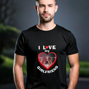 T-shirt J'aime mon copain Heart Photo Men