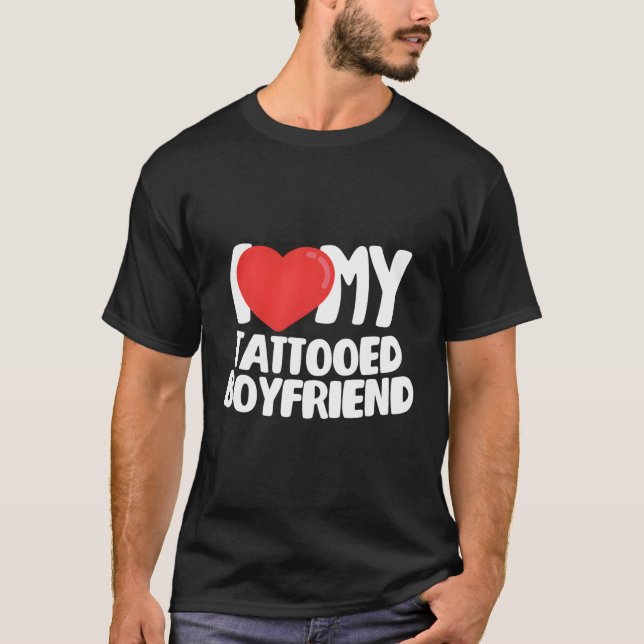 T-shirt J'Aime Mon Copain Tatoué (Devant)