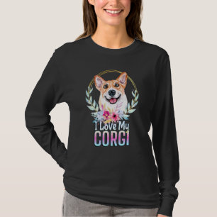T-shirt J'Aime Mon Corgi Chien Mignonne Corgi Mère Chiot