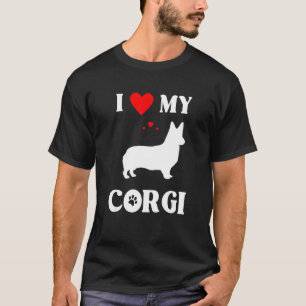 T-shirt J'Aime Mon Corgi Cute Dog Design