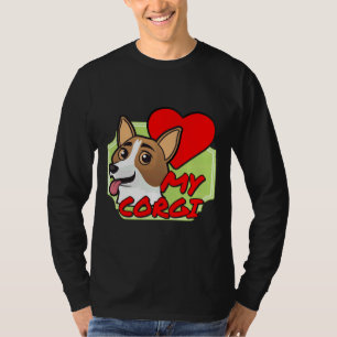 T-shirt J'Aime Mon Corgi Mon Coeur