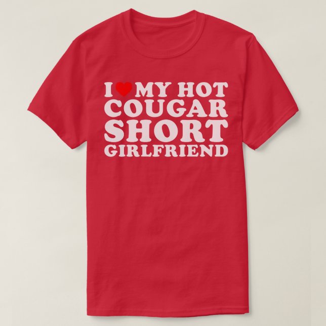 T-shirt J'aime mon Cougar Short Girami hot Funny (Design devant)