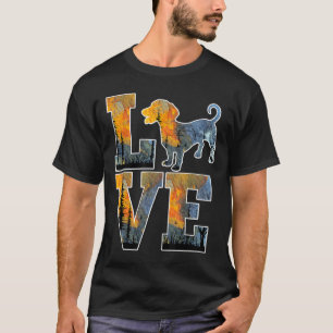T-shirt J'Aime Mon Dachshund Drôle Amoureux Chien