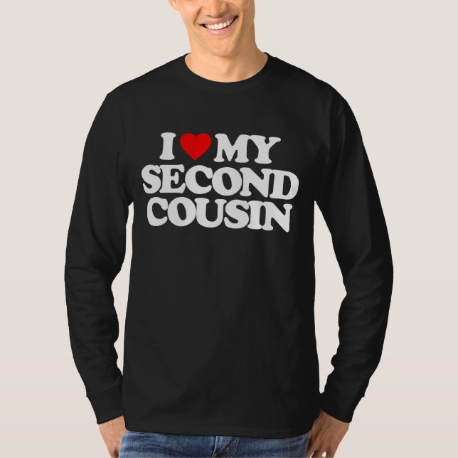 T-SHIRT J'AIME MON DEUXIÈME COUSIN (Devant)