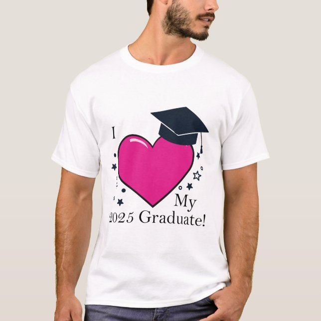 T-shirt J'Aime Mon Diplôme De 2025 (Devant)