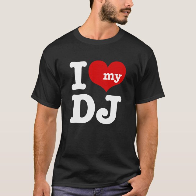 T-shirt J'aime mon DJ (Devant)