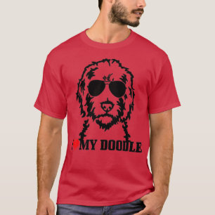 T-shirt J'Aime Mon Doodle Goldendoodle Maman Labradoodle C