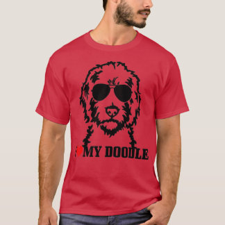 T-shirt J'Aime Mon Doodle Goldendoodle Maman Labradoodle C