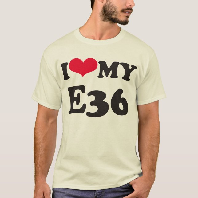 T-shirt J'aime mon E36 (Devant)