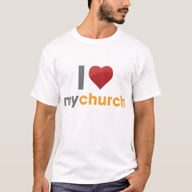 T-shirt J'aime mon église (Devant)