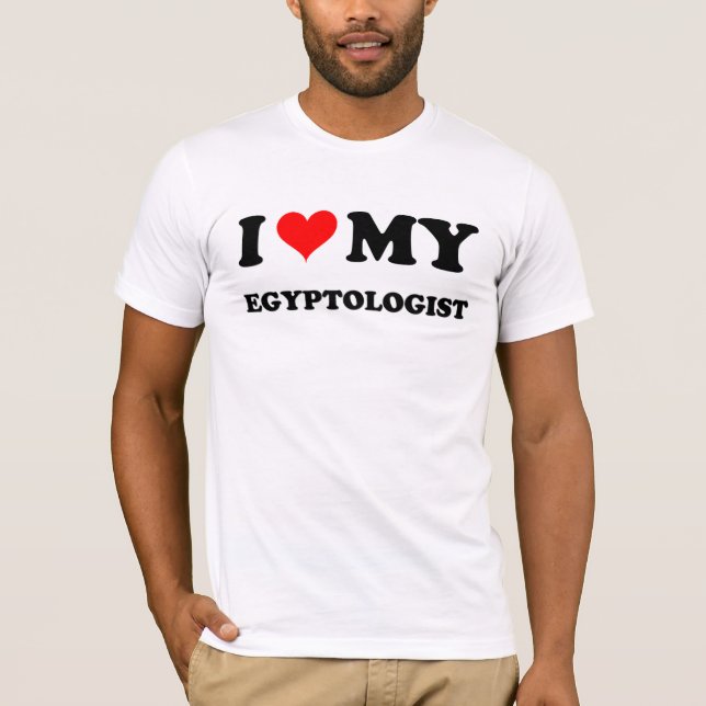 T-shirt J'aime mon Egyptologist (Devant)