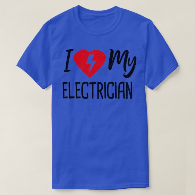 T-shirt J'Aime Mon Électricien (Design devant)