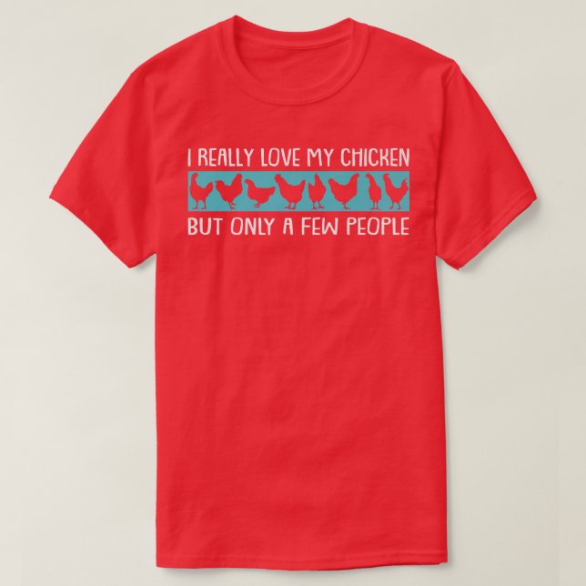 T-shirt J'aime mon éleveur de volaille (Design devant)