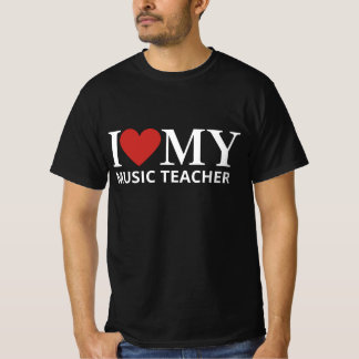 T-SHIRT J'AIME MON ENSEIGNANT DE MUSIQUE