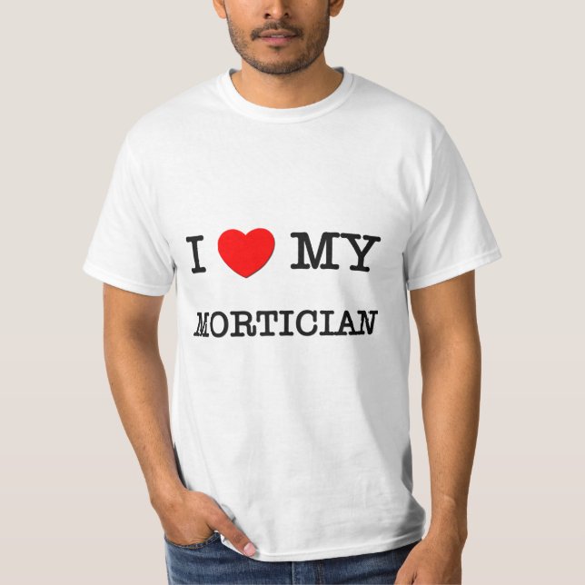 T-shirt J'aime mon ENTREPRENEUR DE POMPES FUNÈBRES (Devant)