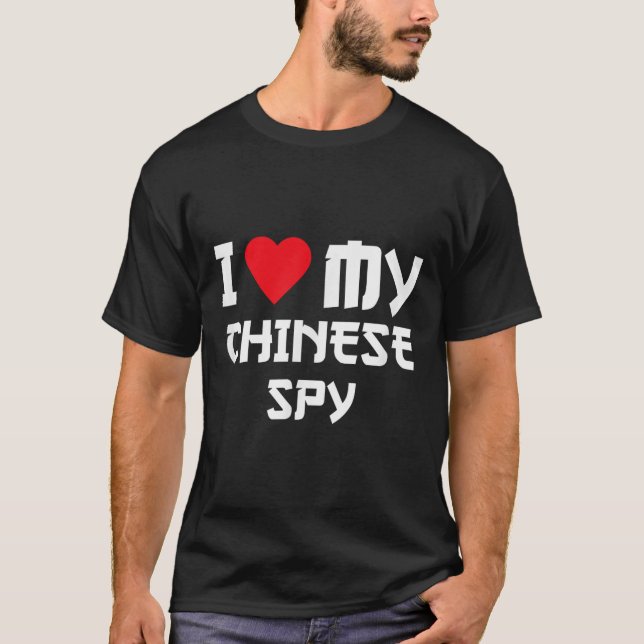 T-shirt J'Aime Mon Espion Chinois _2 (Devant)