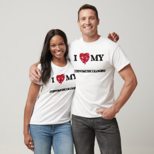 T-shirt J'aime mon Ethnomusicologist