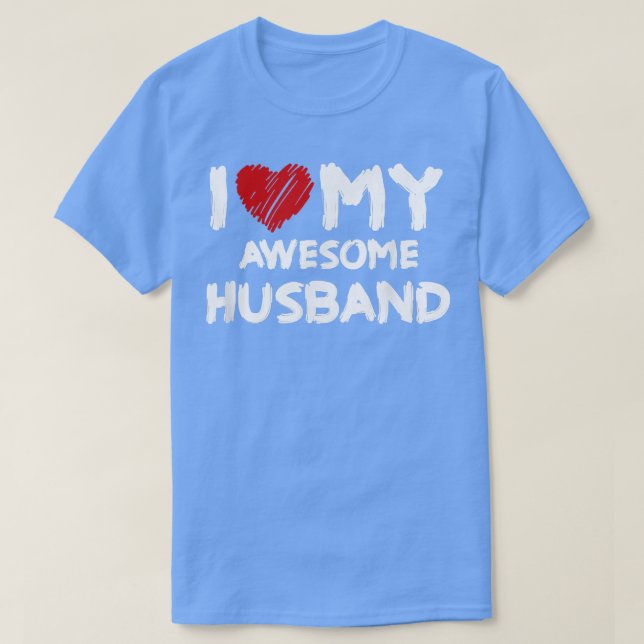 T-shirt J'Aime Mon Étonnant Mari  (Design devant)