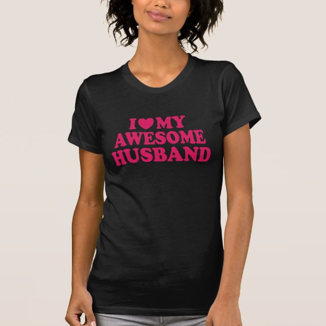 T-shirt J'Aime Mon Étonnant Mari (Devant)