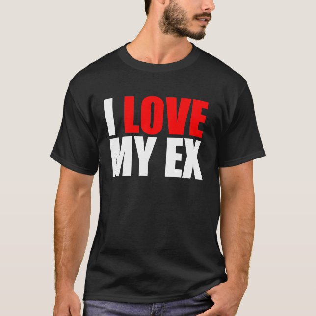 T-shirt J'aime mon ex (Devant)