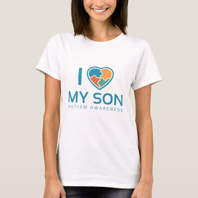 T-shirt J'aime mon fils (Devant)