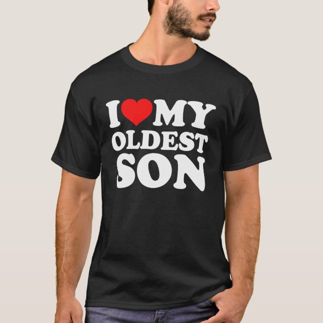 T-shirt J'Aime Mon Fils aîné (Devant)