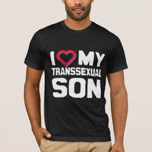 T-SHIRT J'AIME MON FILS DE TRANSSEXUEL - BLANC
