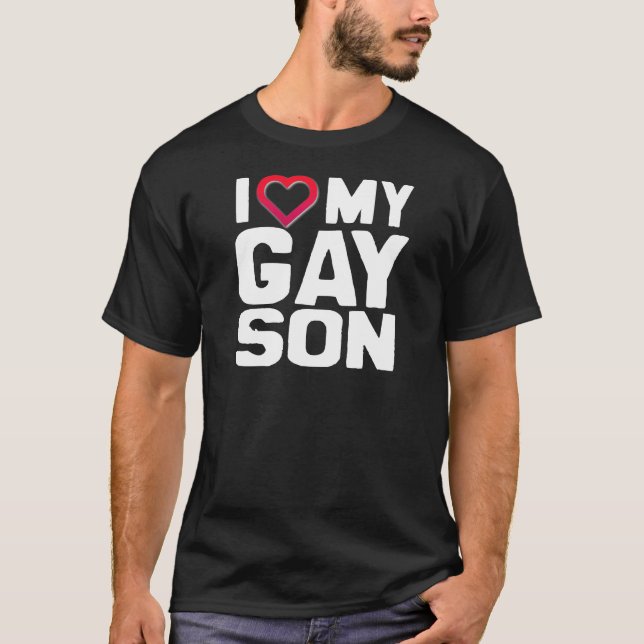 T-shirt J'AIME MON FILS GAY - -.png (Devant)