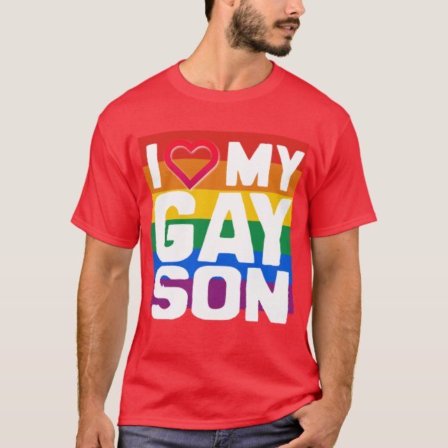T-shirt J'AIME MON FILS GAY - -.png (Devant)
