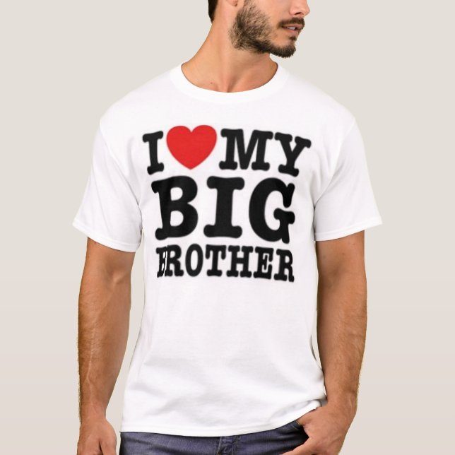T-shirt J'aime MON frère (Devant)