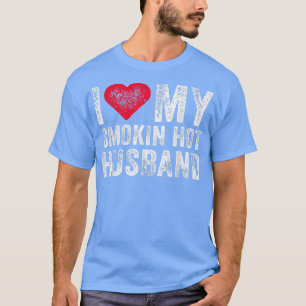 T-shirt J'Aime Mon Fumage Mariage Chaud Mari Funny Vinta